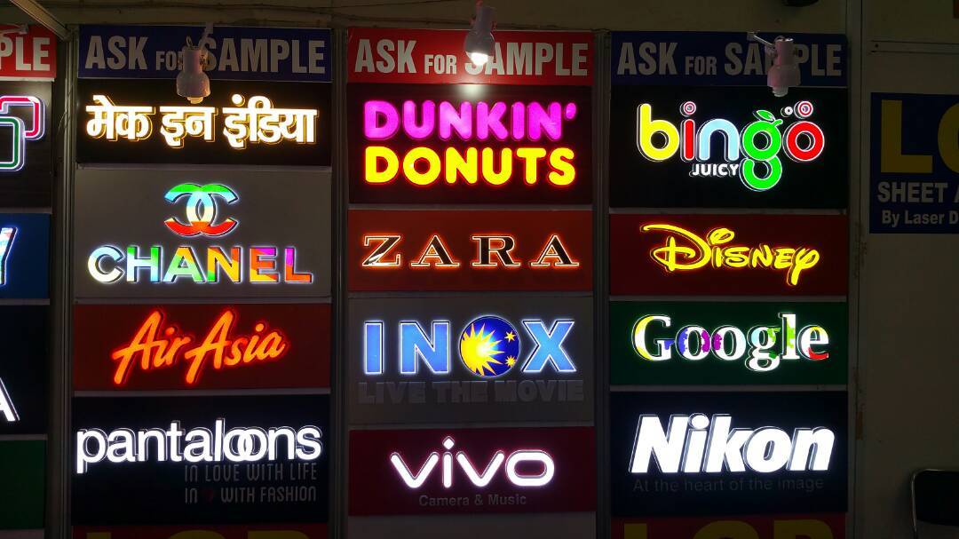 Acrylic Display Signage with LED